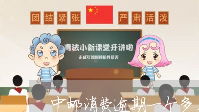 中邮消费逾期一个多月会起诉吗/2023062994945