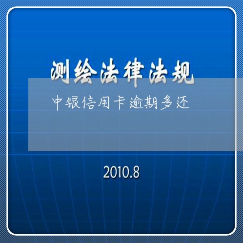 中银信用卡逾期多还/2023021275494