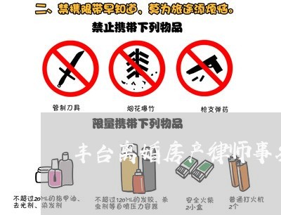 丰台离婚房产律师事务所律师