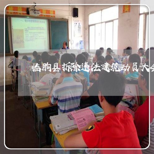 临朐县拆除违法建筑动员大会