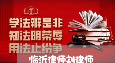 临沂律师刘律师