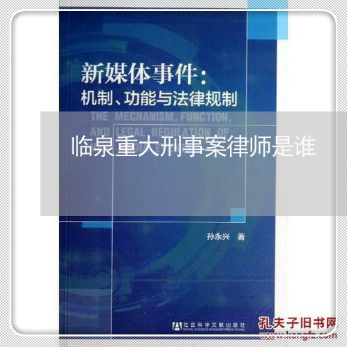 临泉重大刑事案律师是谁/2023042549293