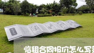 临租合同报价怎么写范本/2023041387936