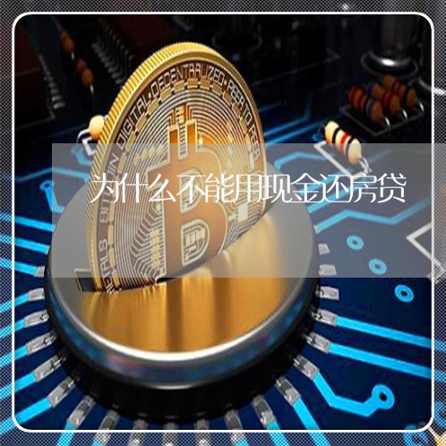 为什么不能用现金还房贷/2023041896816