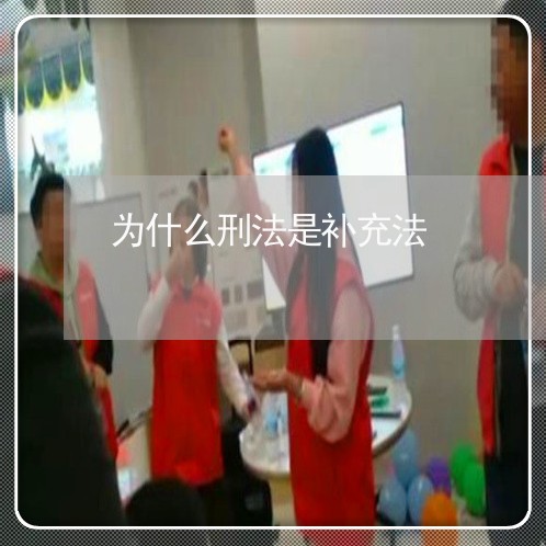 为什么刑法是补充法