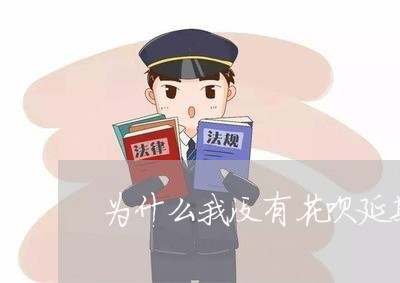 为什么我没有花呗延期还款/2023022657360