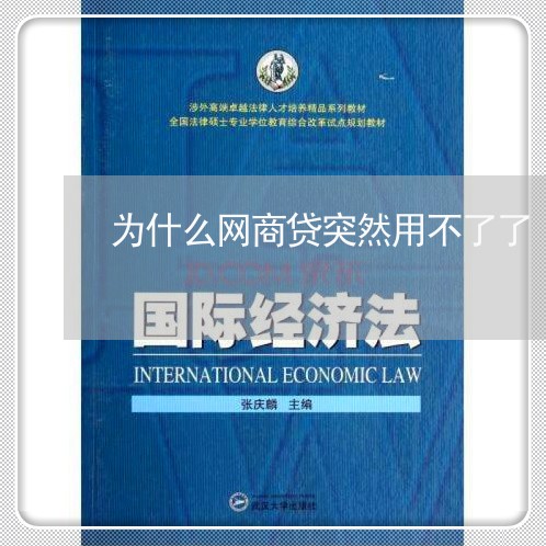 为什么网商贷突然用不了了/2023012523935