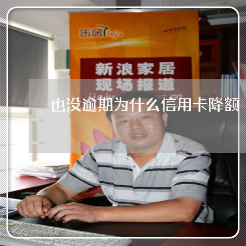 也没逾期为什么信用卡降额 也没逾期为什么信用卡降额