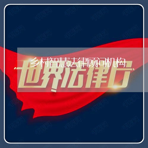 乡村智慧法律顾问机构/2023061715047