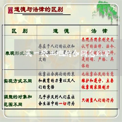 买一块土地的合同怎么写/2023060554837 买一块土地的合同怎么写/2023060554837