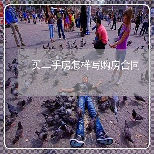 买二手房怎样写购房合同/2023060837038