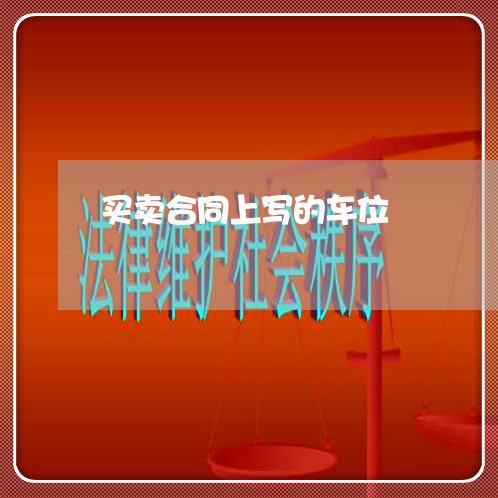 买卖合同上写的车位/2023011669483 买卖合同上写的车位/2023011669483