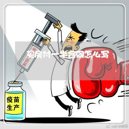 买房付一半合同怎么写/2023041782716