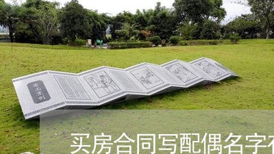 买房合同写配偶名字有效吗/2023022650614 买房合同写配偶名字有效吗/2023022650614