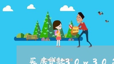 买房贷款30w30年还/2023041828170