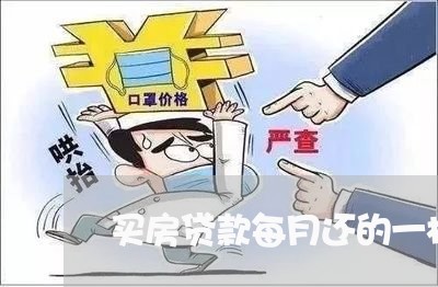 买房贷款每月还的一样吗/2023041873584