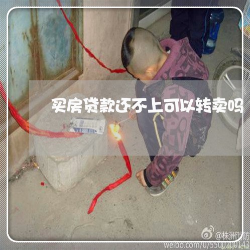 买房贷款还不上可以转卖吗/2023061156058 买房贷款还不上可以转卖吗/2023061156058