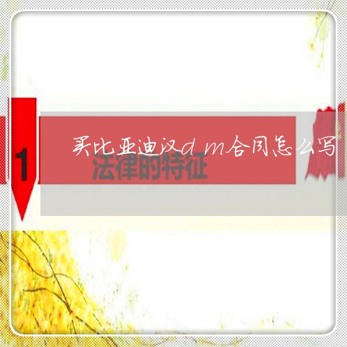 买比亚迪汉dm合同怎么写/2023011741493 买比亚迪汉dm合同怎么写/2023011741493