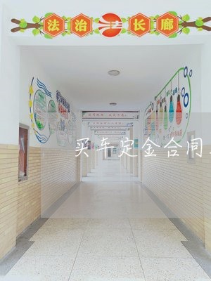 买车定金合同上都写什么/2023022748192 买车定金合同上都写什么/2023022748192