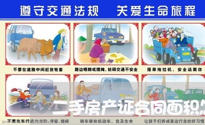 二手房产证合同面积怎么写/2023061686949