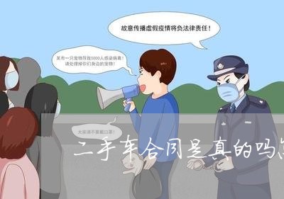 二手车合同是真的吗怎么写/2023061682059