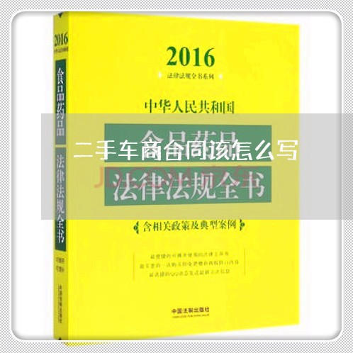 二手车商合同该怎么写/2023061846260