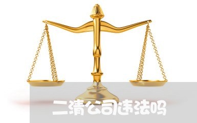 二清公司违法吗