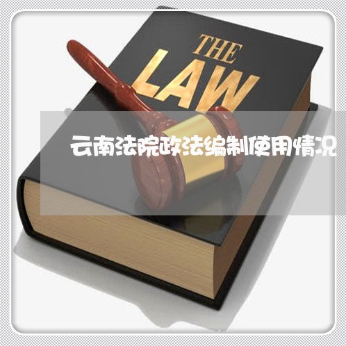 云南法院政法编制使用情况