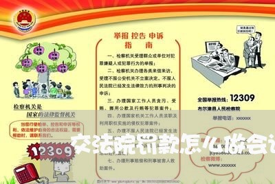 交法院罚款怎么做会计分录