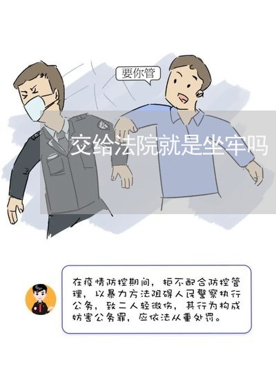 交给法院就是坐牢吗