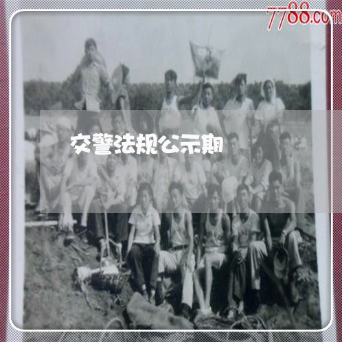 交警法规公示期