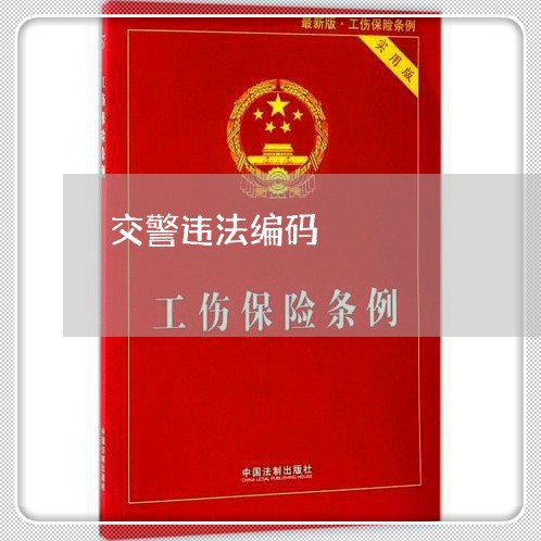 交警违法编码
