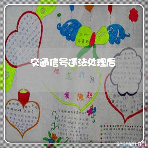 交通信号违法处理后