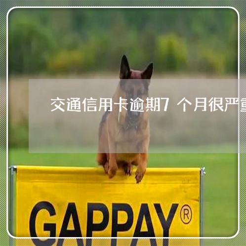 交通信用卡逾期7个月很严重吗