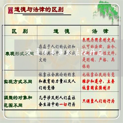 交通肇事多久法院开庭 交通肇事多久法院开庭