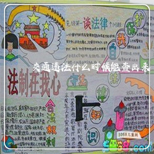 交通违法什么时候能查出来