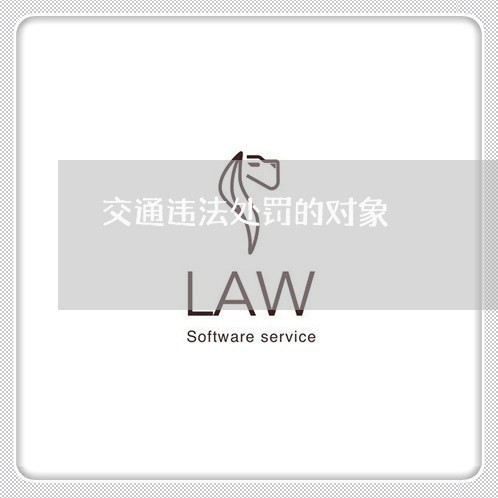 交通违法处罚的对象 交通违法处罚的对象