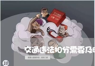 交通违法扣分需要及时处理吗