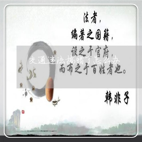 交通违法搞错了怎么办 交通违法搞错了怎么办