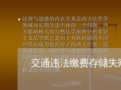 交通违法缴费存储失败是怎么回事 交通违法缴费存储失败是怎么回事