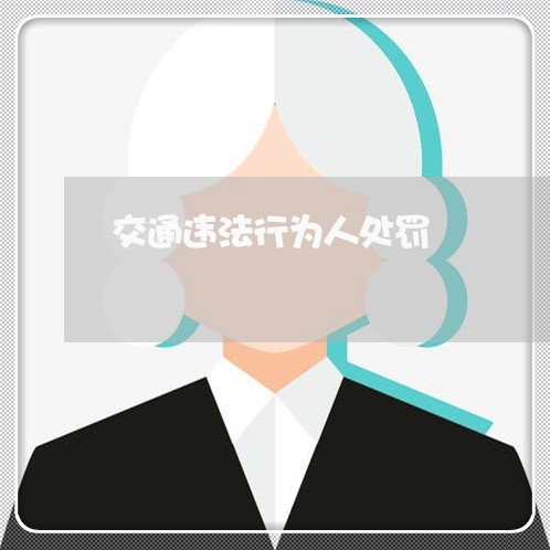 交通违法行为人处罚 交通违法行为人处罚