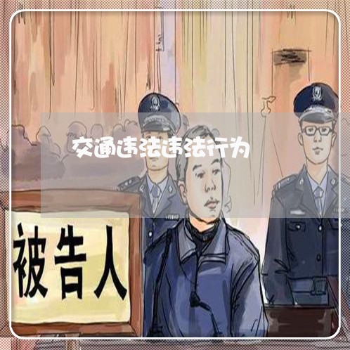 交通违法违法行为 交通违法违法行为