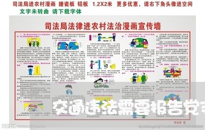 交通违法需要报告党支部吗