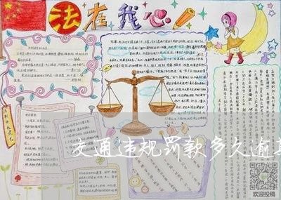 交通违规罚款多久逾期/2023102606956