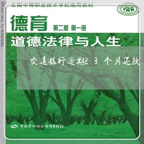 交通银行逾期23个月还款/2023060527151