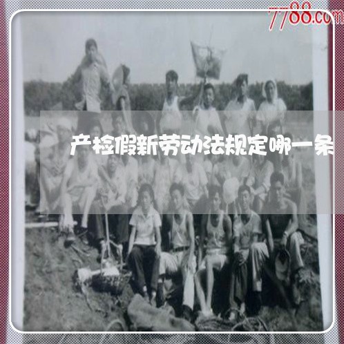 产检假新劳动法规定哪一条 产检假新劳动法规定哪一条