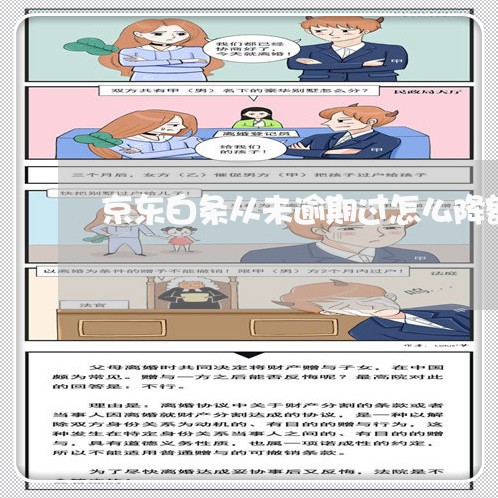 京东白条从未逾期过怎么降额了 京东白条从未逾期过怎么降额了