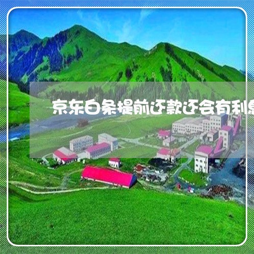 京东白条提前还款还会有利息吗
