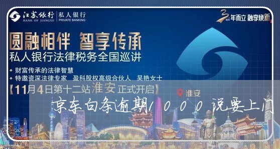 京东白条逾期1000说要上门