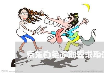 京东白条逾期要求取消分期